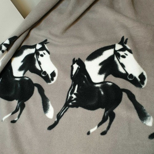 Caballos Polar Vellón Anti Píldoras Tela Vestido Artesanal Manta Material 58" Por Metro - Imagen 7 de 7