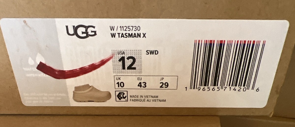 UGG TASMAN X WOMEN RAIN SHOES MUSTARD SEED US 12 /UK 10 /EU 43 | eBay
