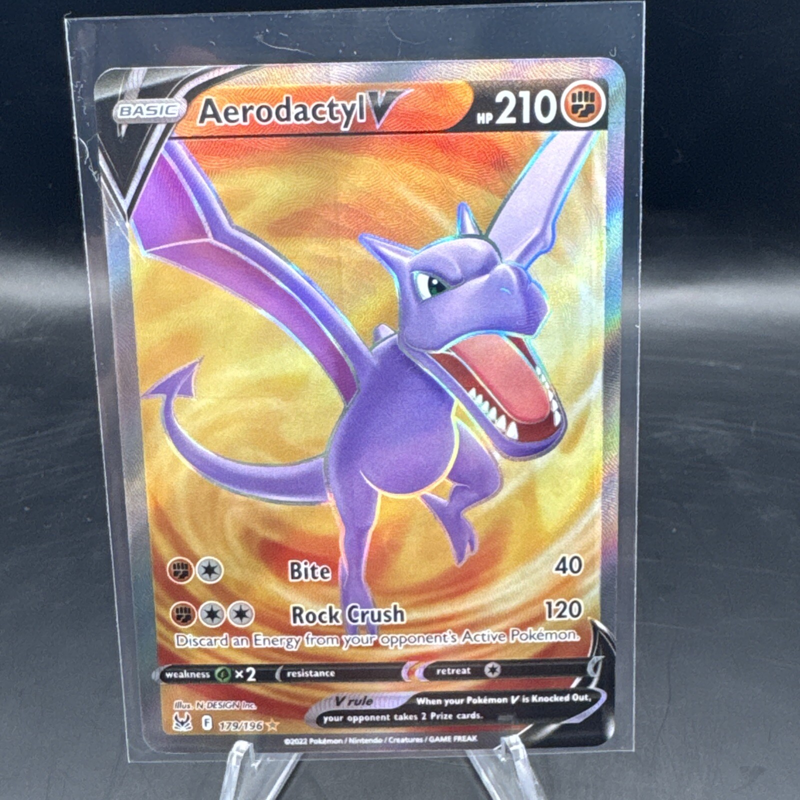 Aerodactyl V 179/196 Full Art Ultra Rare Lost Origin Pokemon TCG NM