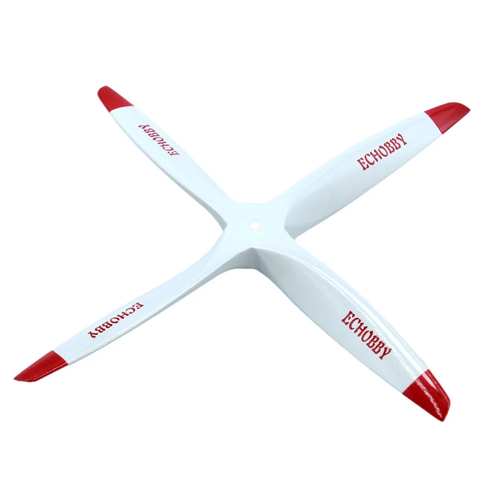 4 Bladed 11x6 Wood Propeller White for Nitro Gas Fuel Engine Power Model Plane - Image 2 of 4