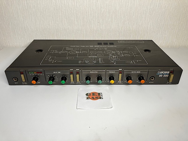 Boss DE200 Digital Delay Modulation Vintage Rackmount 80s Working Free