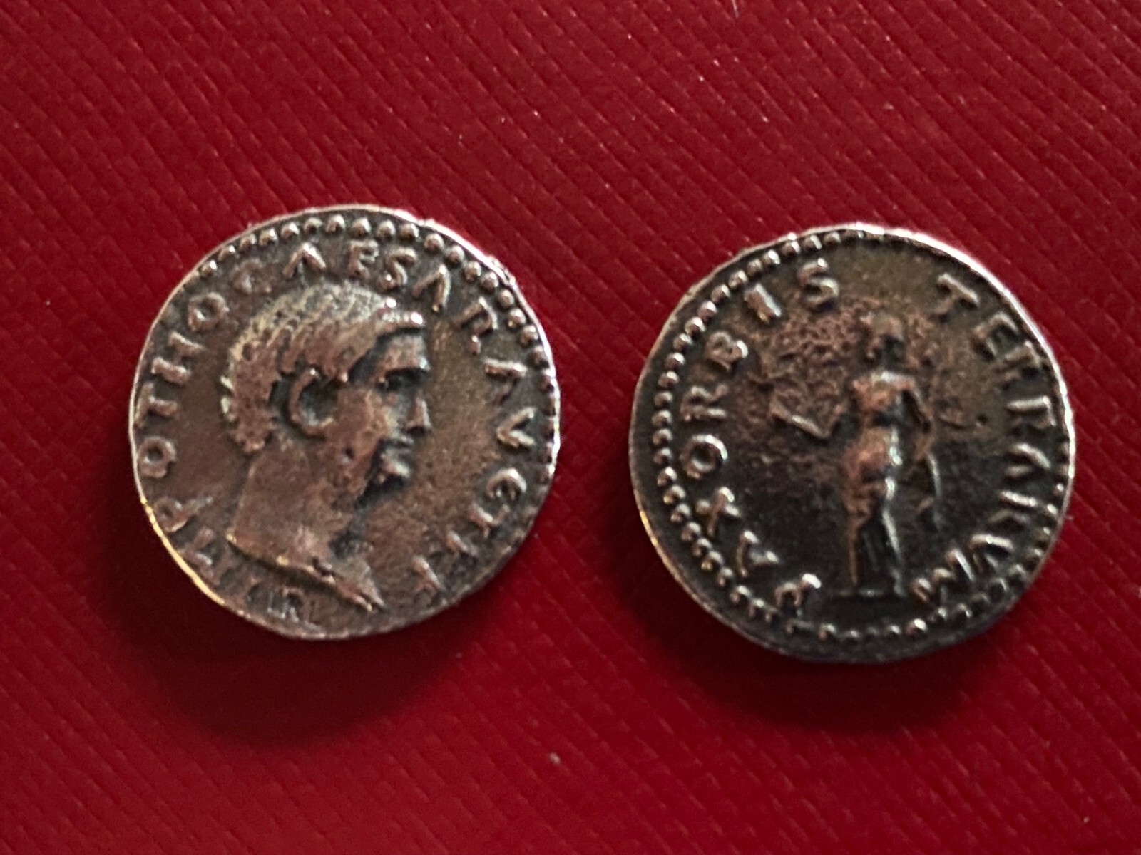 ROMAN OTHO DENARIUS ORIGINALLY STRUCK 69 AD FILM PROP COIN MODERN ...