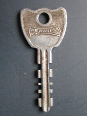 Vintage Master Lock Flat Key Milwaukee, Wisconsin- 2''
