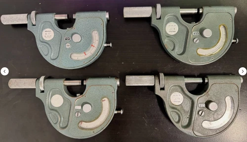 Mitutoyo Dial (LOT OF 9) Indicating Micrometers,0-1", .0001" Graduation