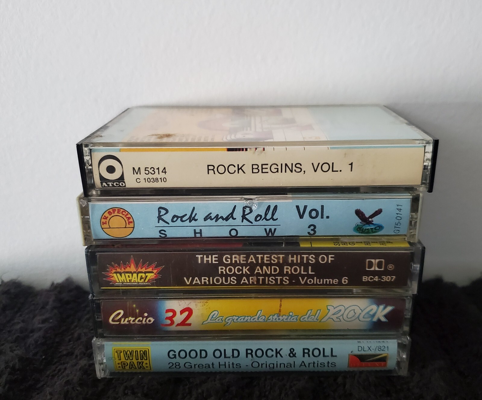 Lot of 5 Vintage Rock And Roll Cassette Tapes. Compilation Tapes | eBay