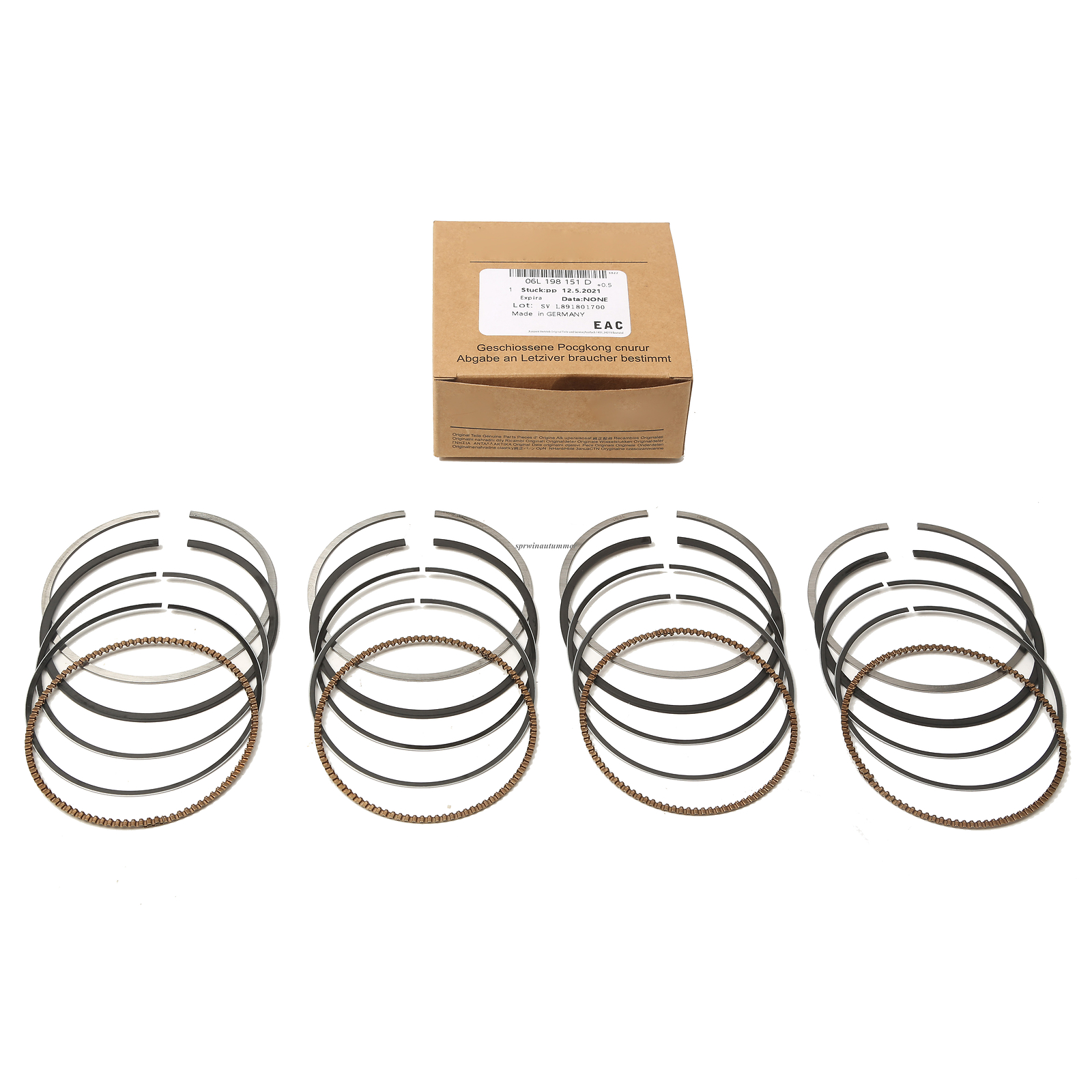 83.00mm Piston Ring Set Fit For Audi A8 S8 VW Golf Tiguan 2.0TFSI 