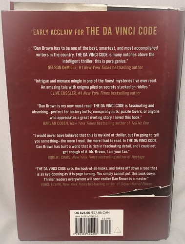 The Da Vinci Code by Dan Brown (2003, Hardcover) LOW PRICE BOOKS👍 - Picture 2 of 7