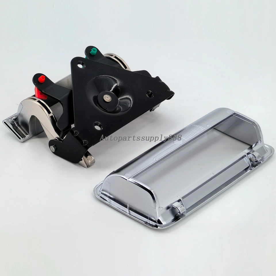 Juego de manija de puerta trasera con bisel cromado apto para camionetas Chevy GMC 1988-1999 Foto 3 de 4