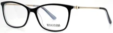 REFLECTIONS R781 Black Crystal Womens Semi Cat Eye Eyeglasses 54-16-140 B:38
