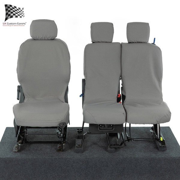 Citroen Berlingo Van Vorne Seat BezüGe Tailliert Wasserdicht (2008-2018) Grauem-image