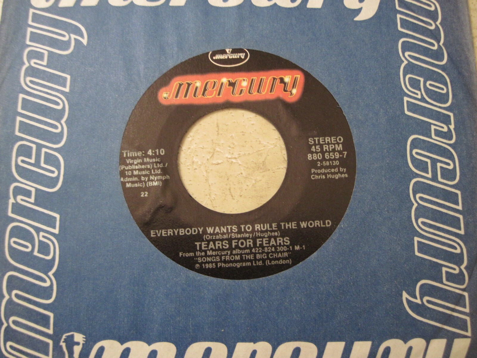 45rpmMercury / Tears for Fears / Everybody wants to rule the world