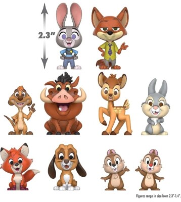 Disney 100 Years Furry Friends Collector 10 Piece Character Figure
