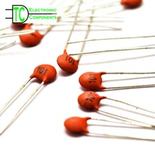 Image of Disc Ceramic Capacitors 1pF to 100nF available