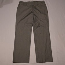 Banana Republic 35 x 32 Gray Woven Non Iron Slim Fit Dress Pants