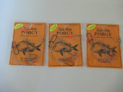 PORGY RIGS SCUP BEADED HI-LO OCTOPUS HOOK RIG TIDE RITE SALTWATER FISHING CHOICE