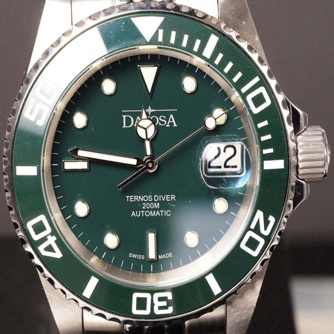 Davosa Ternos Automatic Diver Green Mens Watch 40mm Ref#16155570