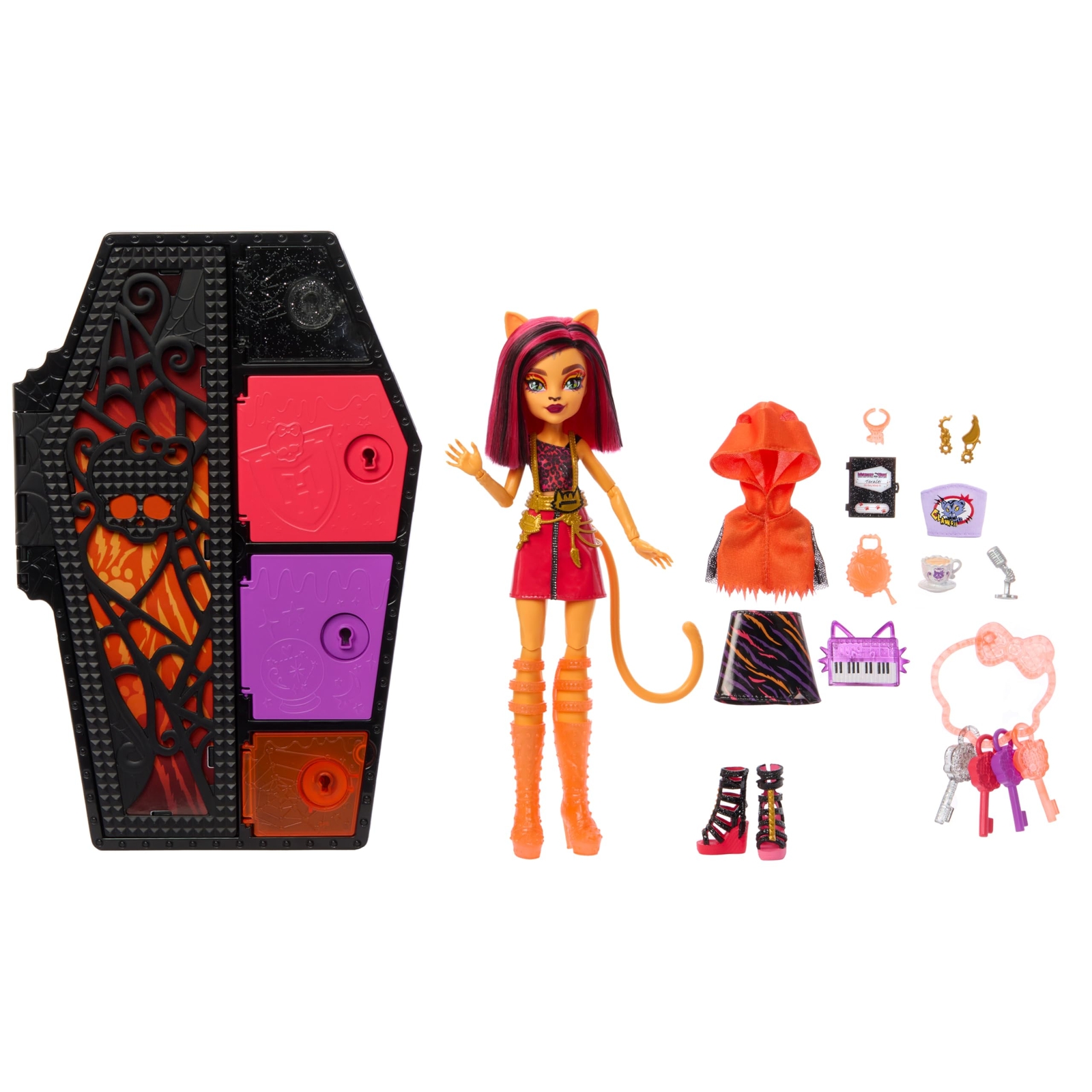 ​Monster High Doll and Fashion Set, Toralei Stripe Doll, Skulltimate Secrets: Ne