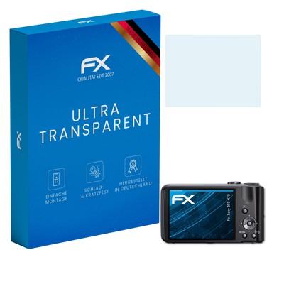 atFoliX 3x Displayschutzfolie für Sony DSC-H70 Schutzfolie klar Folie