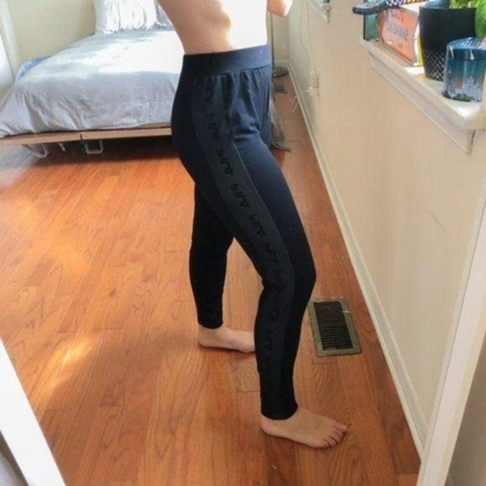 Leggings jogger con pannelli logo in rete Fila neri XS