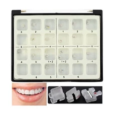 Dental Orthodontic Ceramic Brackets Brace Metal Slot Roth 022 3 Hooks 3M Clarity