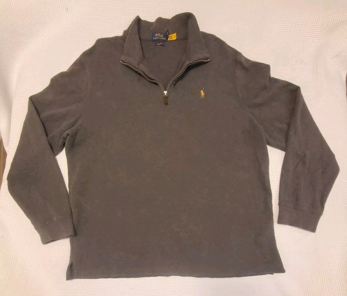 Vintage Polo Ralph Lauren Estate Rib Quarter Zip Sweater