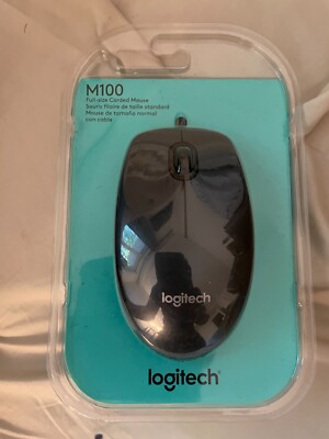 Logitech M100 (910001601) Wired Optical Mouse