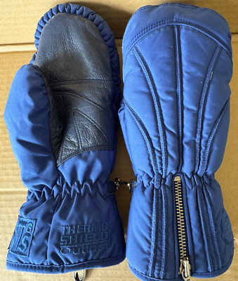 Ziener Mittens Blue USA Size 7.5 7 1/2 Thermo Shield Outlast Large
