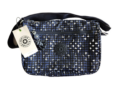 NWT Kipling Callie Crossbody Shoulder Bag Purse, Small O Print Blue Navy $104