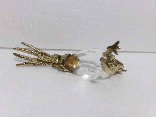 Vintage Metal Pheasant Prism Glass Body PORTUGAL Mini Game Bird Cast-iron - Picture 6 of 20