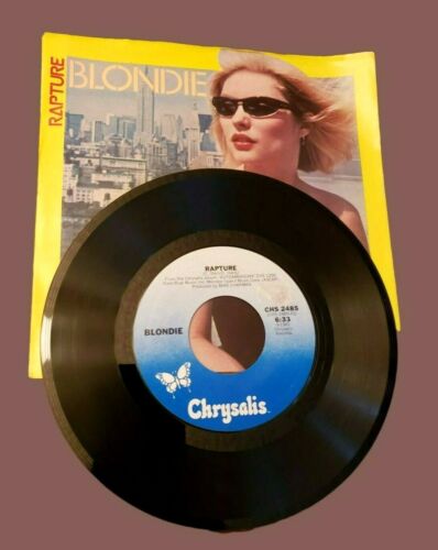 BLONDIE Rapture / Walk Like Me Vinyl 45 RPM 1981 Chrysalis Records w/Pic Sleeve - Imagen 4 de 9