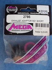 VINTAGE SERPENT MOTORSPORT 2786 VERY RARE EXHAUST ADAPTOR M2 SHORT NIP