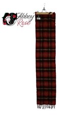 James Pringle Weavers Tartan Plaid Wool Scarf Scotland Short Fringe