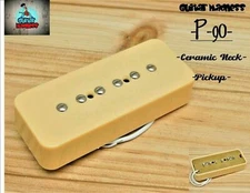 G.M. P-90 Soap Bar Pickup Neck Cream for Gibson, Epiphone ® Ceramic