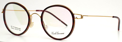 CARLO GIOVANI Marcus C5 Red Tortoise Womens Round Full Rim Eyeglasses 48-21-145
