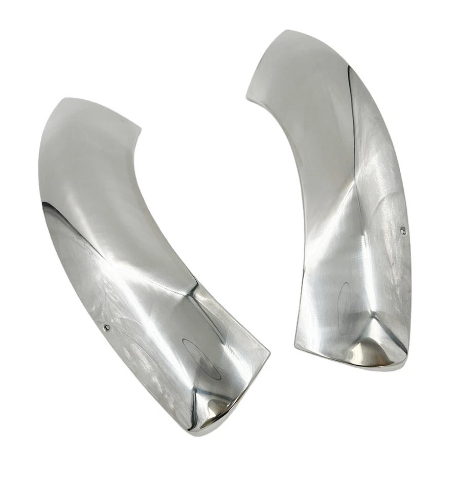 Par de protectores de roca traseros de acero inoxidable para coche Chevy 1953-1954 tamaño completo 2 puertas Foto 2 de 4