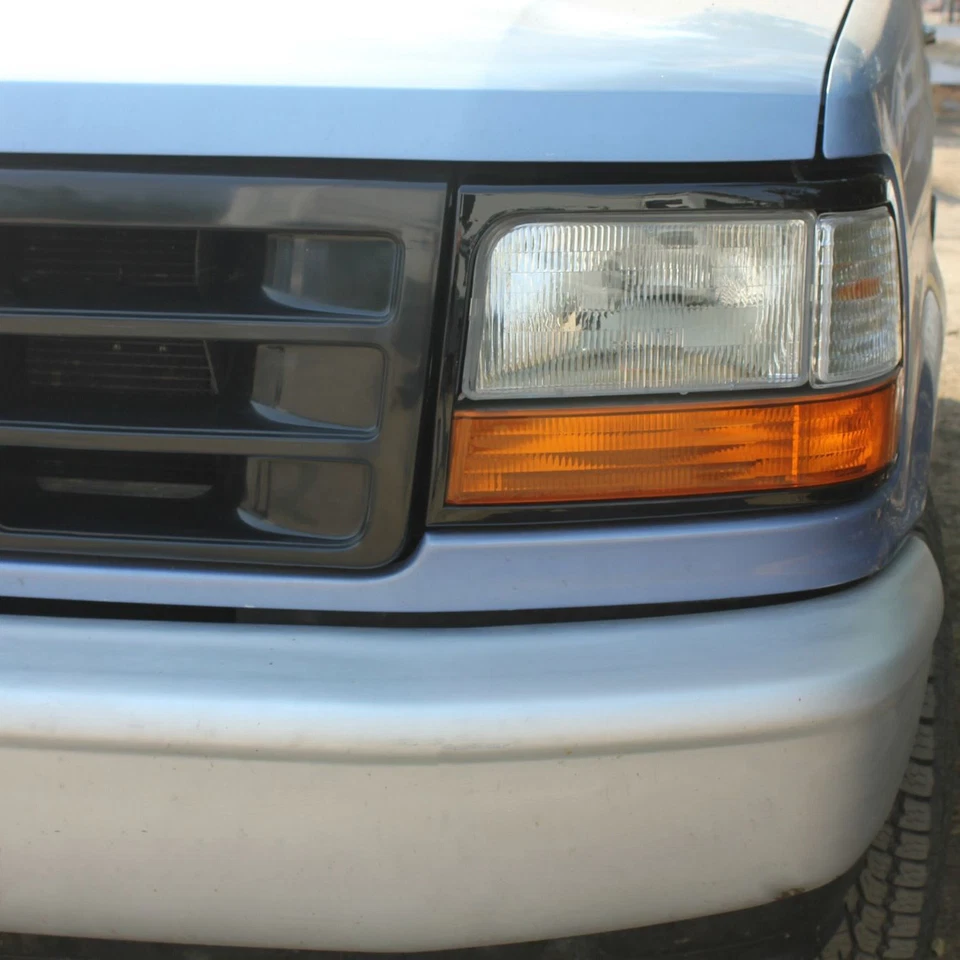Juego de bisel de ajuste de faros para camioneta Ford Bronco F150 1992-1996 negro Foto 3 de 4
