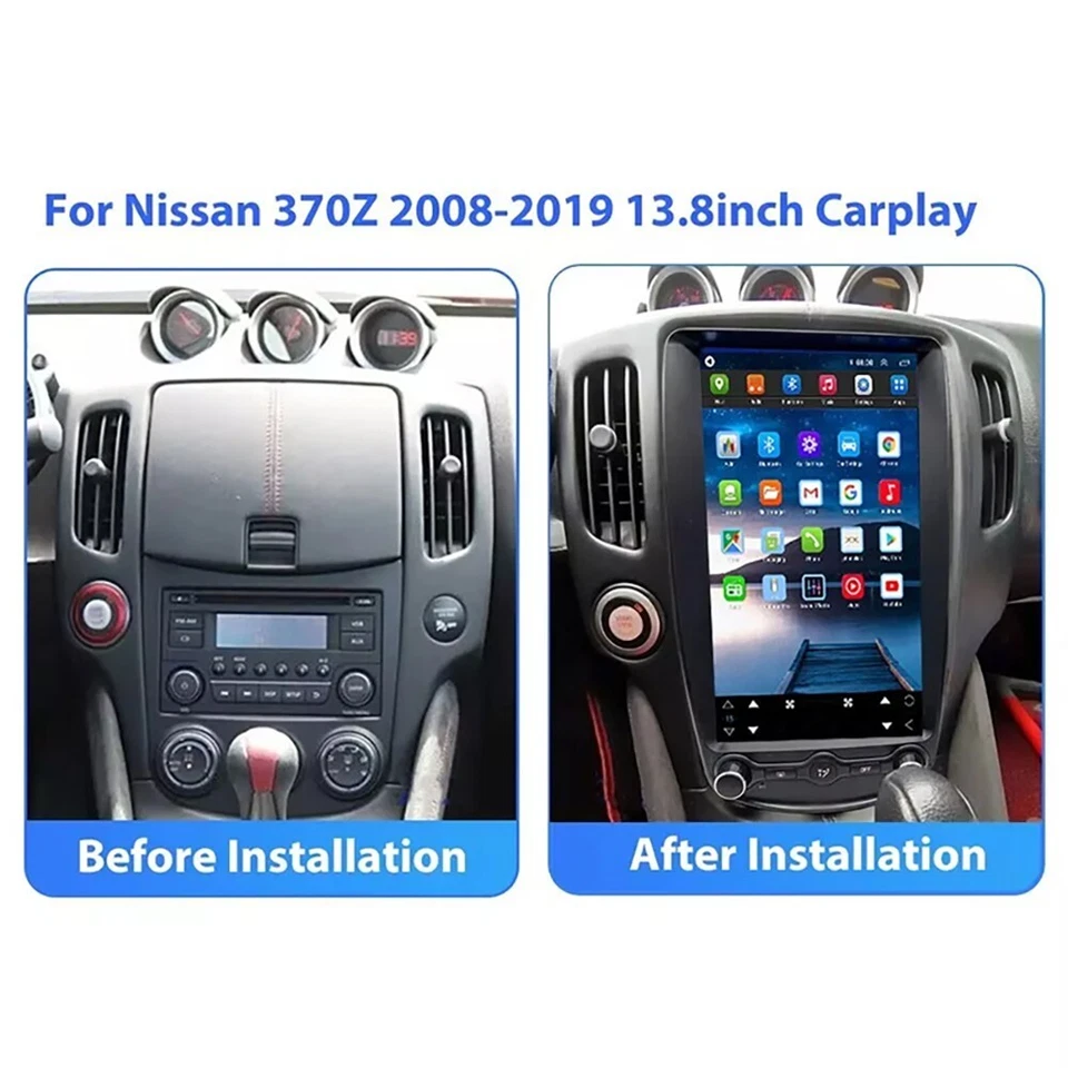 13.8“Android Car Radio For Nissan 370Z 2008-2019 Wireless CarPlay WiFi GPS Navi - Изображение 4 из 4