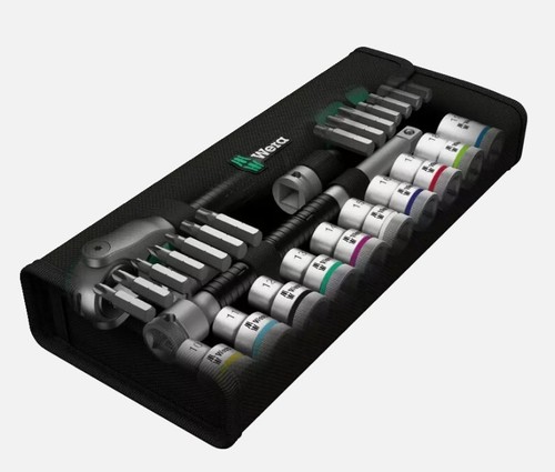 Wera Zyklop Knarren-Sets – 1/4", 3/8", 1/2" Antrieb, metrisch, 27–29-teilig - Bild 10 von 13