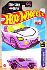 2024 Hot Wheels 3 HW Screen Time-Monster High 1/10 MONSTER HIGH GHOUL MOBILE