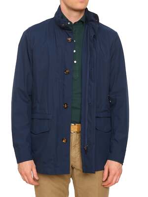 KITON KIRED Navy ''Tuga'' Hooded Parka Jacket EU 50 NEW US M Textek