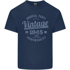 Vintage Year 81st Birthday 1945 Mens Cotton T-Shirt Tee Top