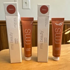 RMS Beauty Liplights Cream Lip Gloss 0.31 Oz. Full Sz  Bisou Lip Gloss LOT OF 2