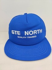 Vintage USA MADE GTE North Trucker Hat Snapback Cap NOS NWOT NEW