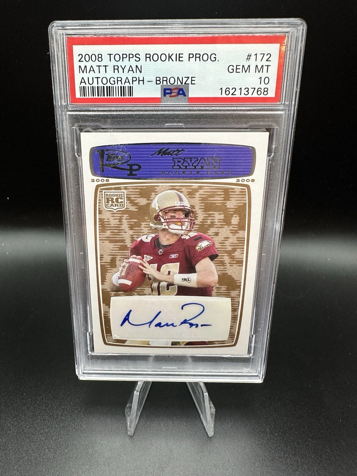 Matt Ryan Topps Rookie Progression #172 Autograph-Bronze