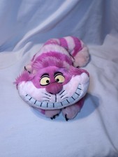 Authentic Disney Store Alice in Wonderland Cheshire Cat Plush Stuffed Animal 14"