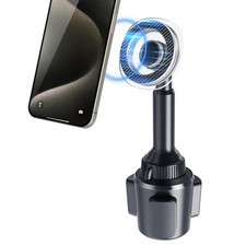 Phone Cup Holder for Car Mount Compatible with MagSafe, Quick Extension Long ...