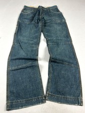 Vintage Urban Streetwear Wide Leg Panel Denim Jeans Y2K Skater Baggy