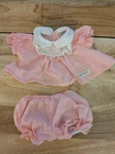 Cabbage Patch Kid Clothing Vintage Portrait Pink Yoke Dress and Bloomers 1980s