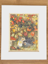 Brambly Hedge Anyone Down There 8"x10" Vintage Book Print Jill Barklem 1988