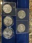Lot Of 5 Silver Eagles 2 - 1988 / 1 - 2017 / 1   - 2018 & 1 - 2020 Uncirculated